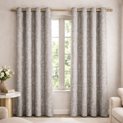 Floral Pattern Ready Made Curtains