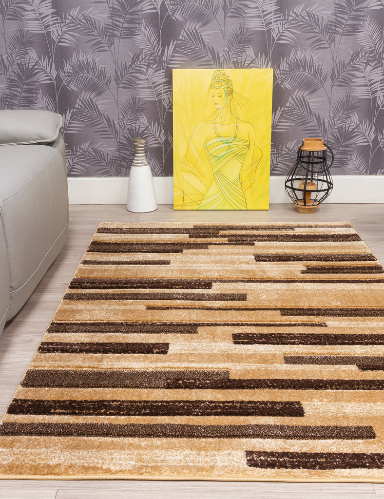 Samba Levels Rug - Beige - MacCarthys