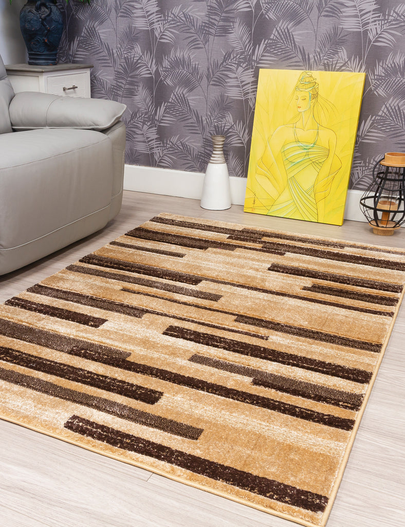 Samba Levels Rug - Beige - MacCarthys