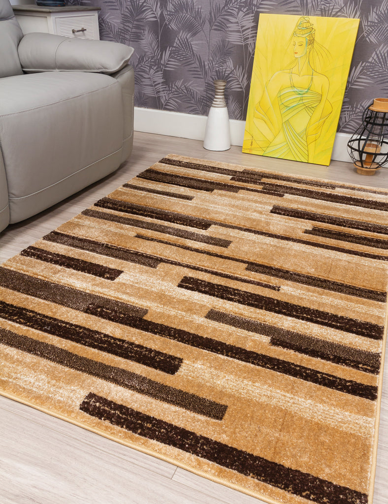 Samba Levels Rug - Beige - MacCarthys