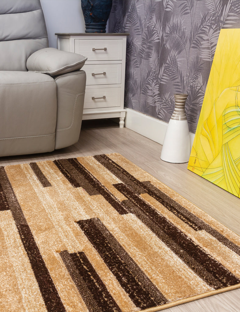 Samba Levels Rug - Beige - MacCarthys