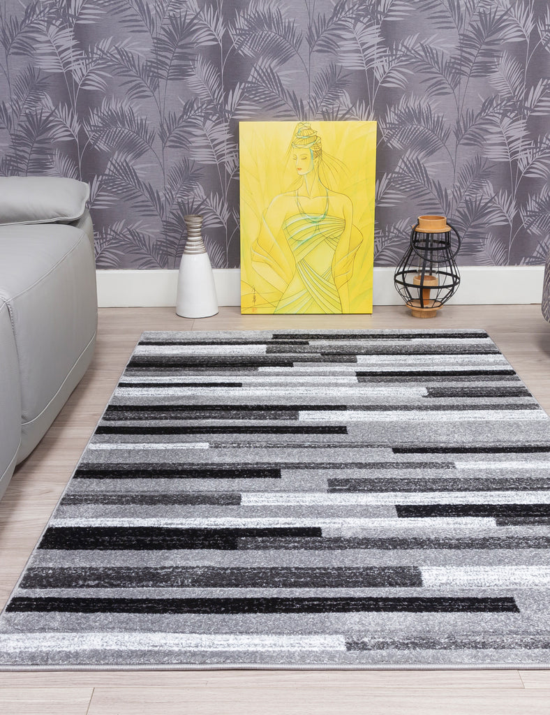 Samba Levels Rug - Grey - MacCarthys