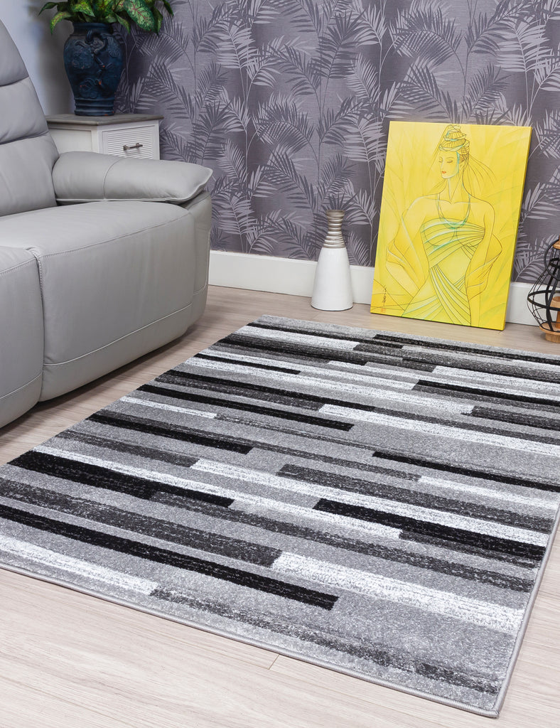 Samba Levels Rug - Grey - MacCarthys