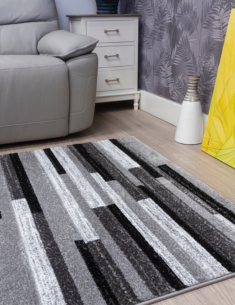 Samba Levels Rug - Grey - MacCarthys