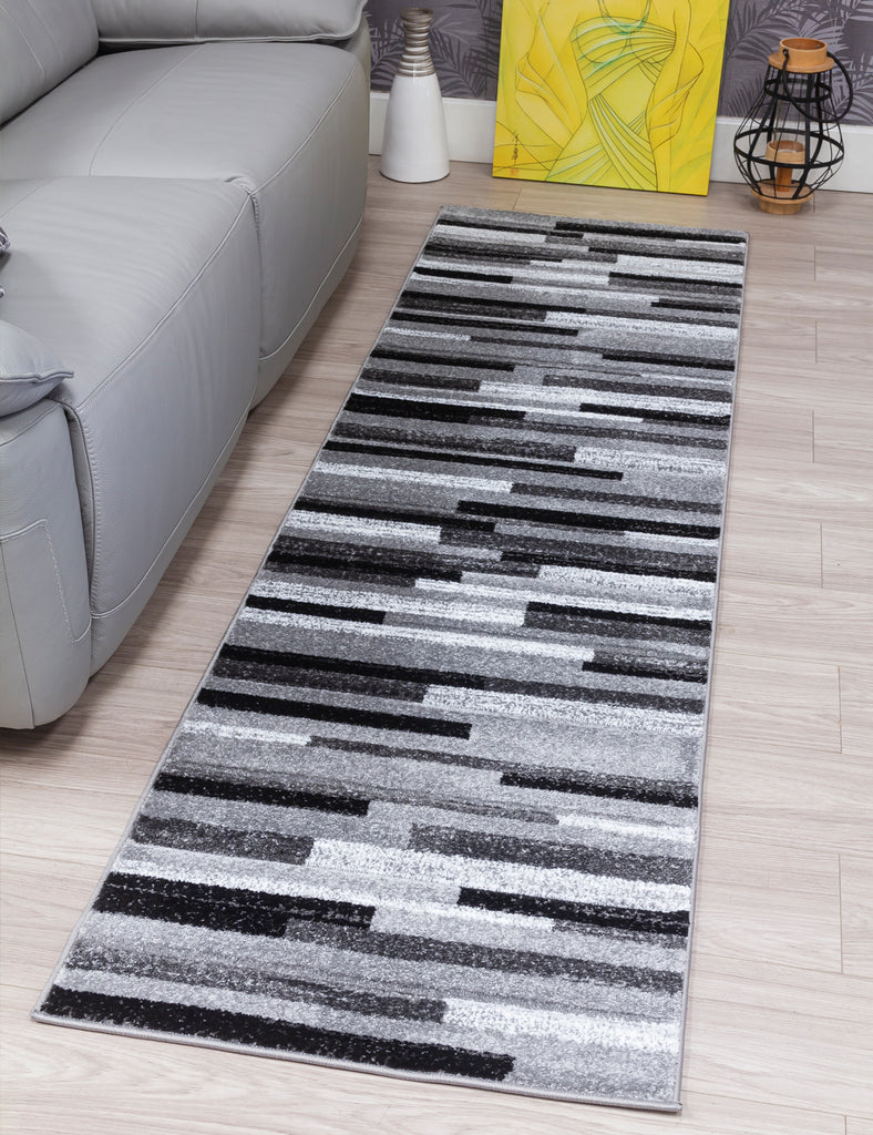 Samba Levels Rug - Grey - MacCarthys