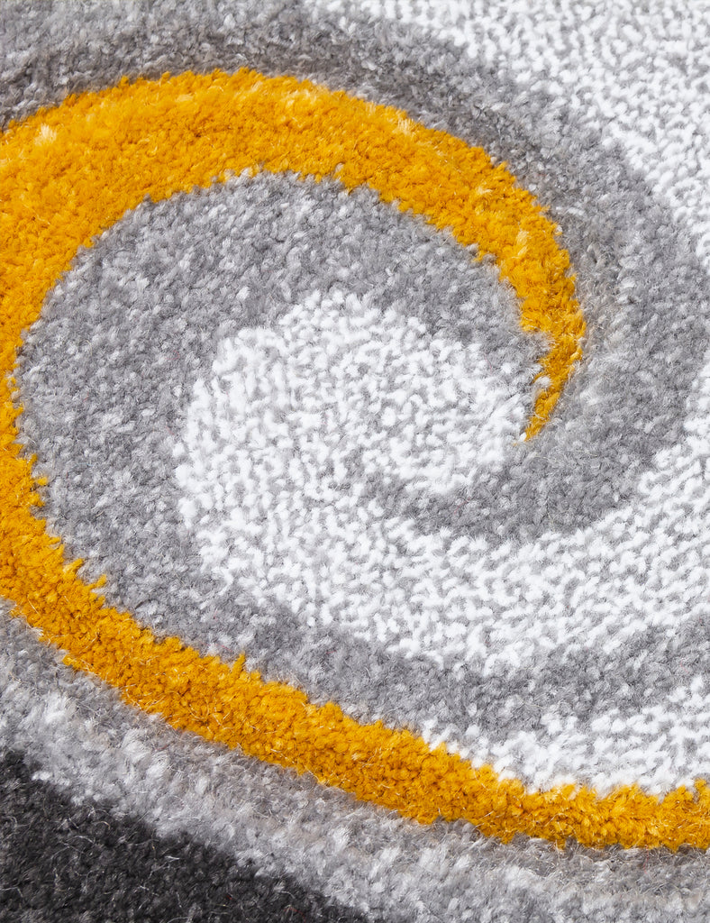 Samba Spirals Rug - Ochre - MacCarthys