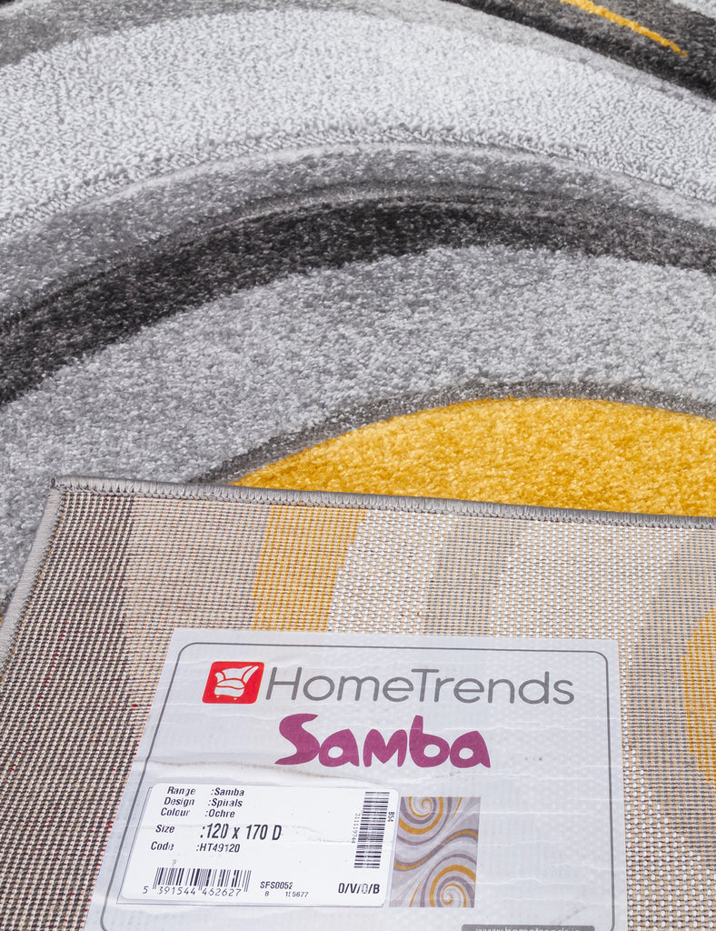 Samba Spirals Rug - Ochre - MacCarthys