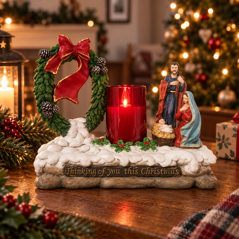 Thinking of You This Christmas Robin LED Decoration