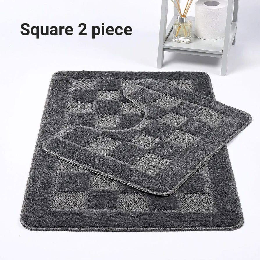 2PC Squares Bath Mat Set - MacCarthys