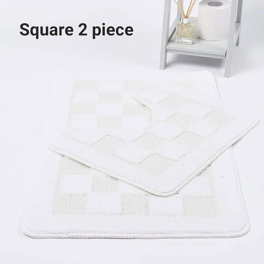 2PC Squares Bath Mat Set - MacCarthys