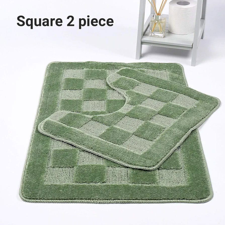 2PC Squares Bath Mat Set - MacCarthys