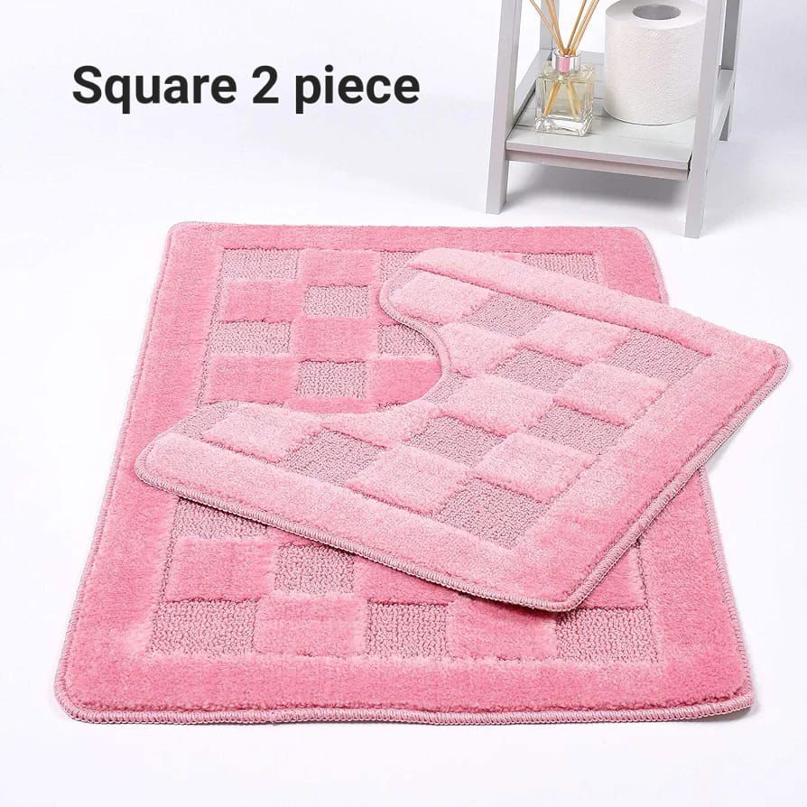 2PC Squares Bath Mat Set - MacCarthys