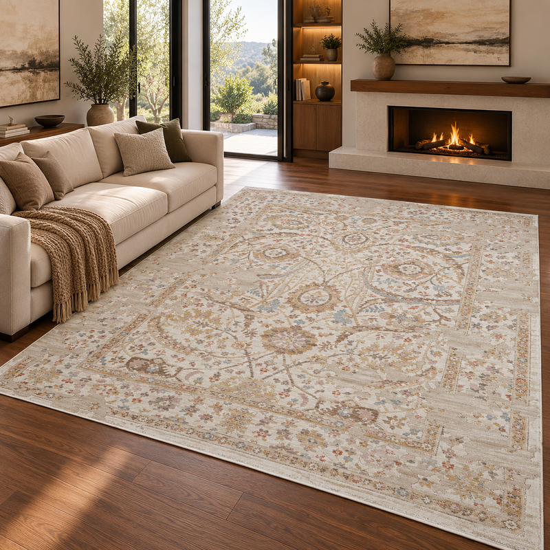 Prestige Parisa Alia Beige & Brown Oriental Vintage Rug