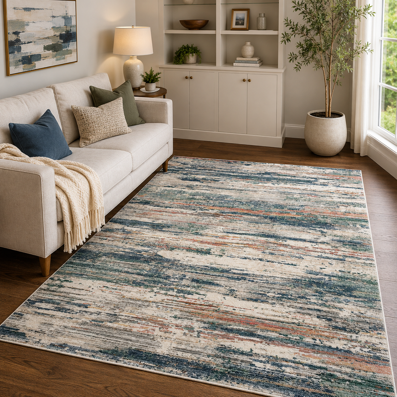 Urco Nova Erika Beige & Multi Coloured Modern Contemporary Rug