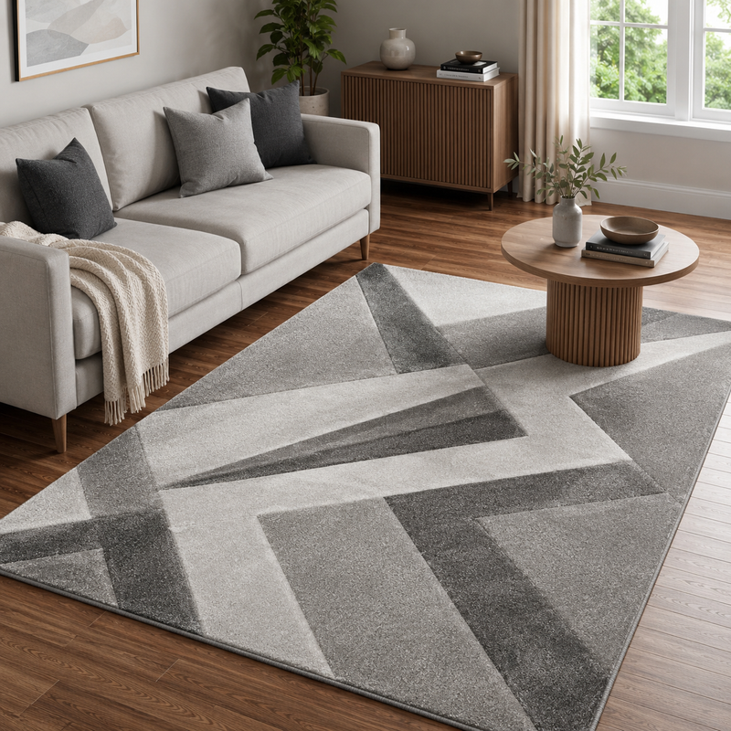 Urco Orbit Lumen Grey Modern Contemporary Rug