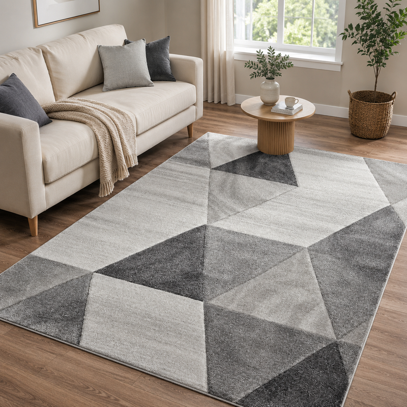 Urco Orbit Boreal Grey & Charcoal Modern Contemporary Rug