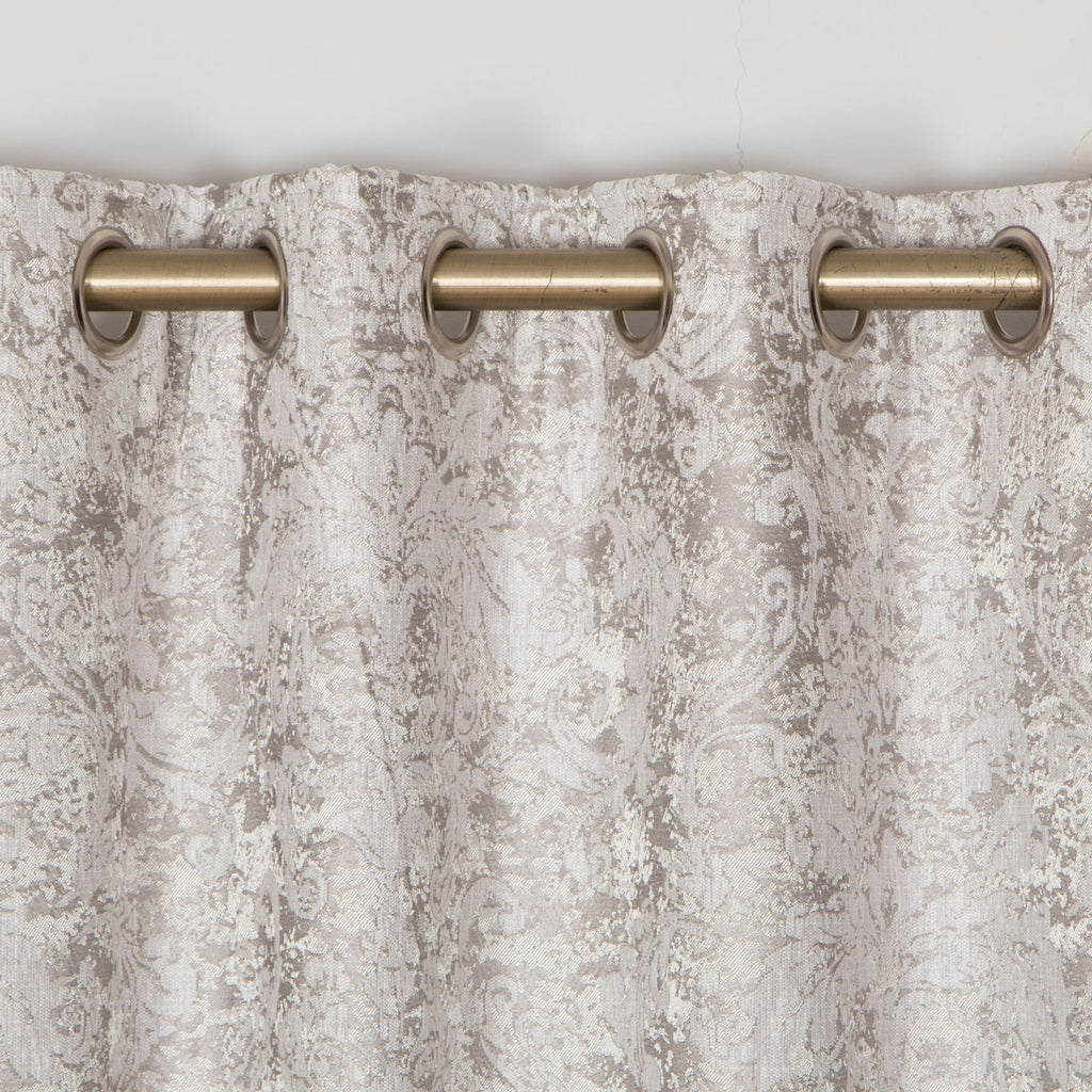 Abel Thermal Lined Curtain - Silver - MacCarthys