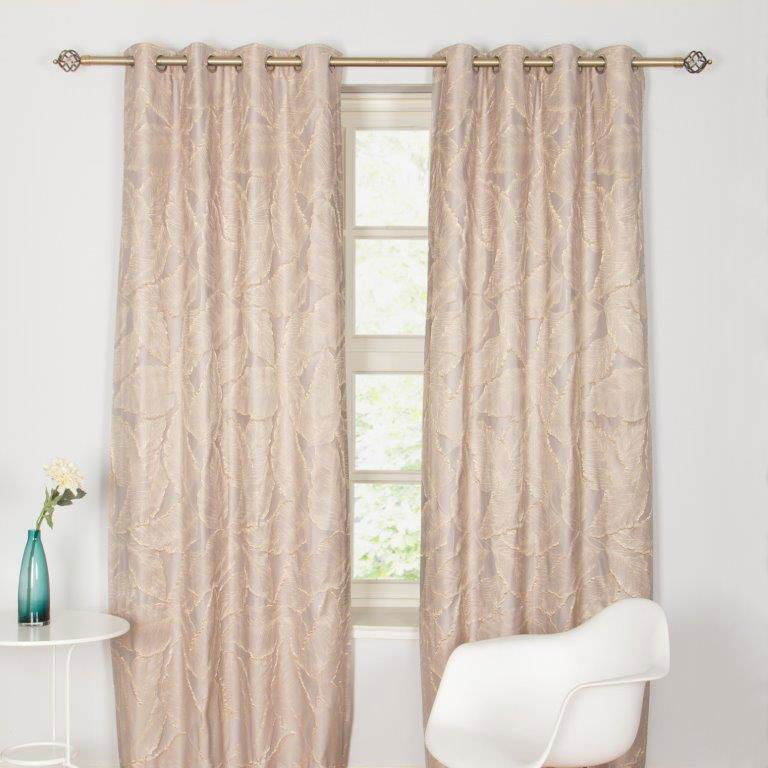 Alsace Thermal Interlined Curtains - Taupe - MacCarthys