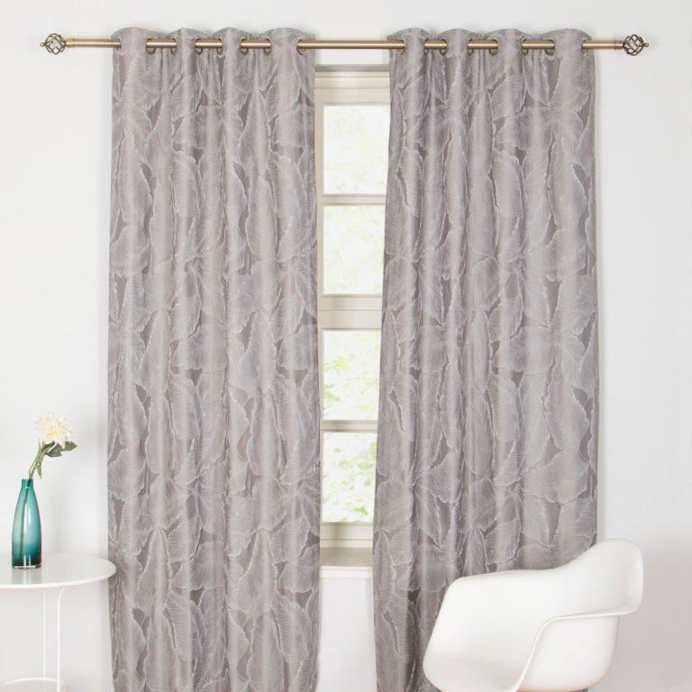 Alsace Thermally Interlined Curtains - Silver - MacCarthys