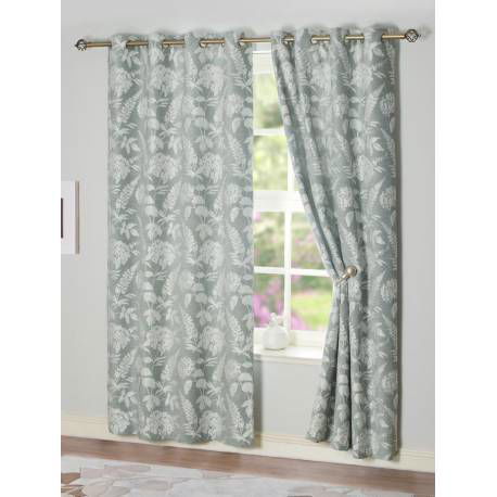 Annabelle Thermal Lined Curtains - Duckegg - MacCarthys