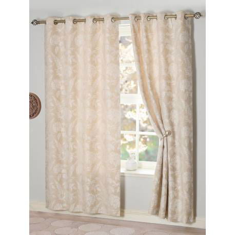 Annabelle Thermal Lined Curtains - Natural - MacCarthys