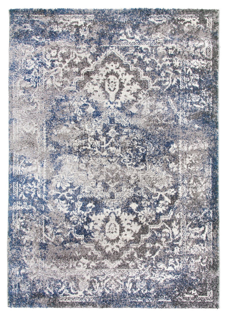 Antika Medallion Navy Rug - MacCarthys