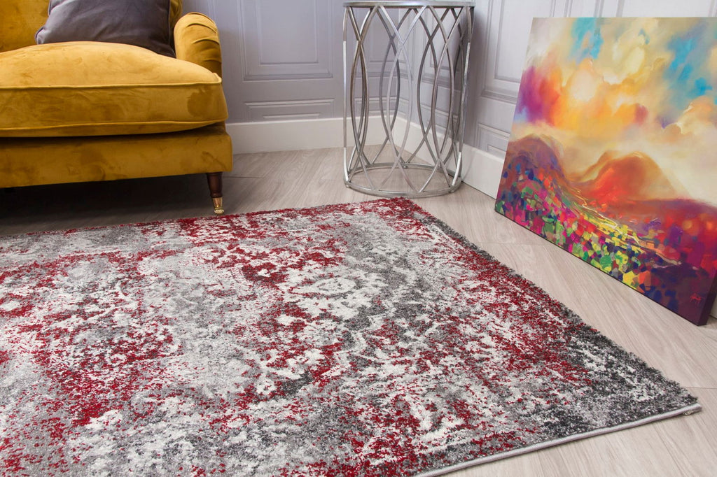 Antika Medallion Red Rug - MacCarthys