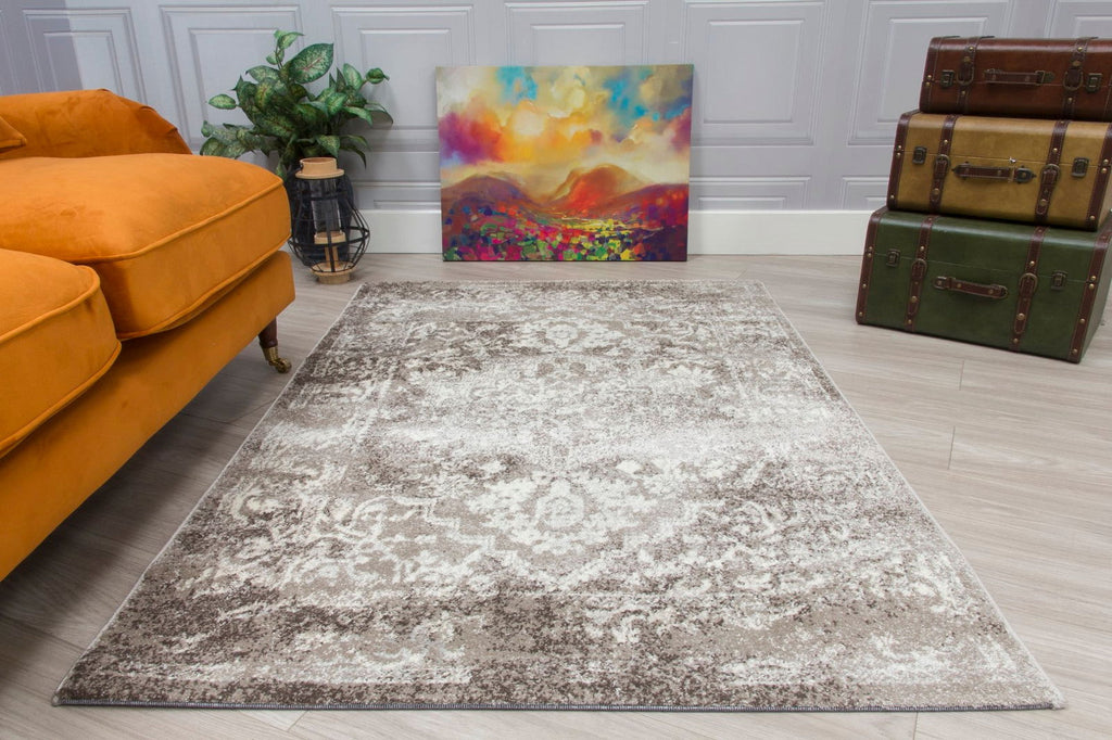 Antika Medallion Taupe Rug - MacCarthys