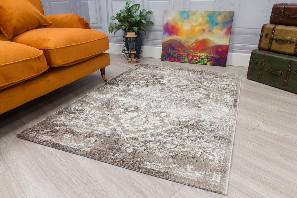 Antika Medallion Taupe Rug - MacCarthys