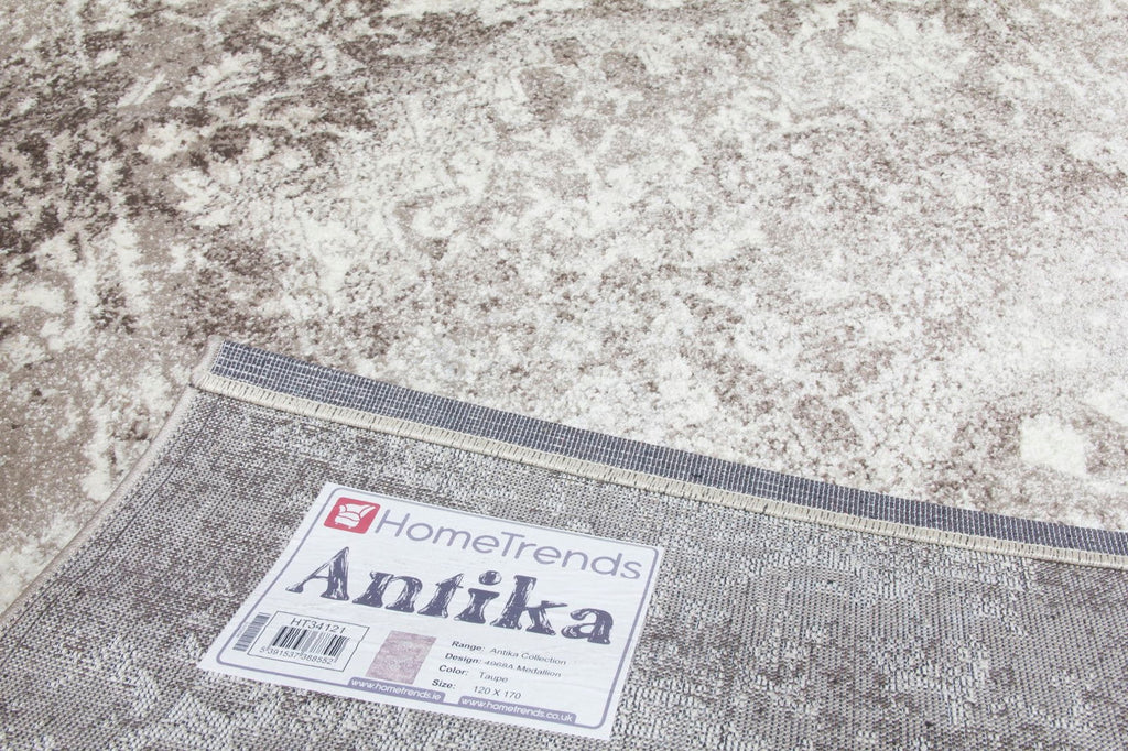 Antika Medallion Taupe Rug - MacCarthys