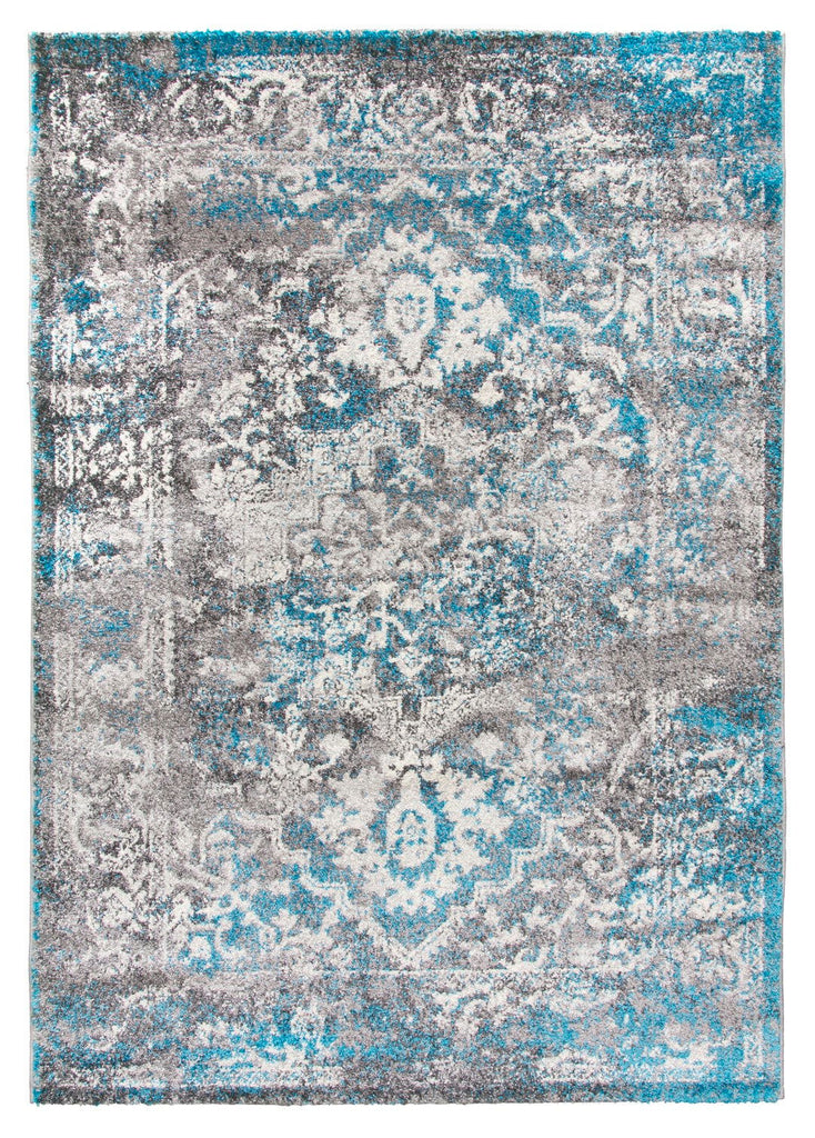 Antika Medallion Teal Rug - MacCarthys