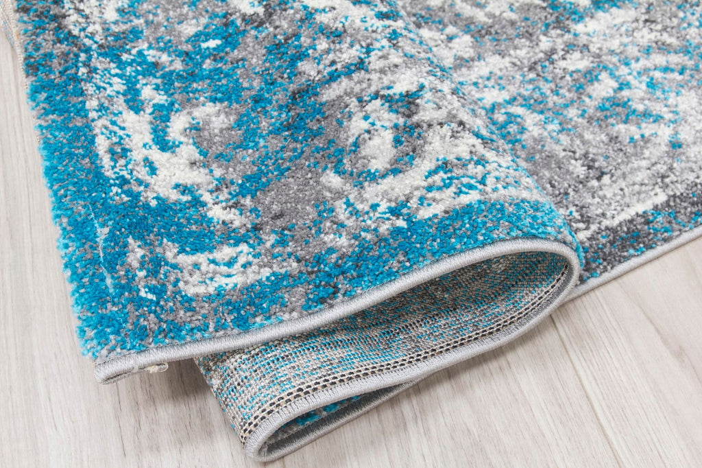 Antika Medallion Teal Rug - MacCarthys