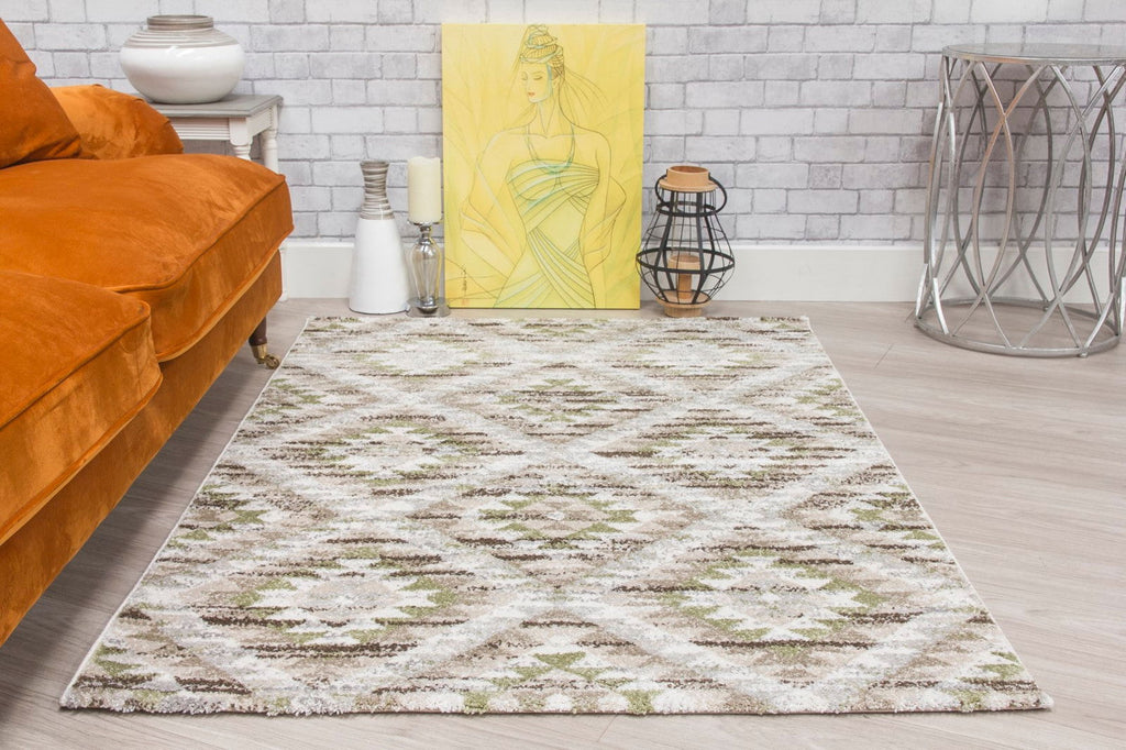 Ardenne Azteca Green Rug - MacCarthys