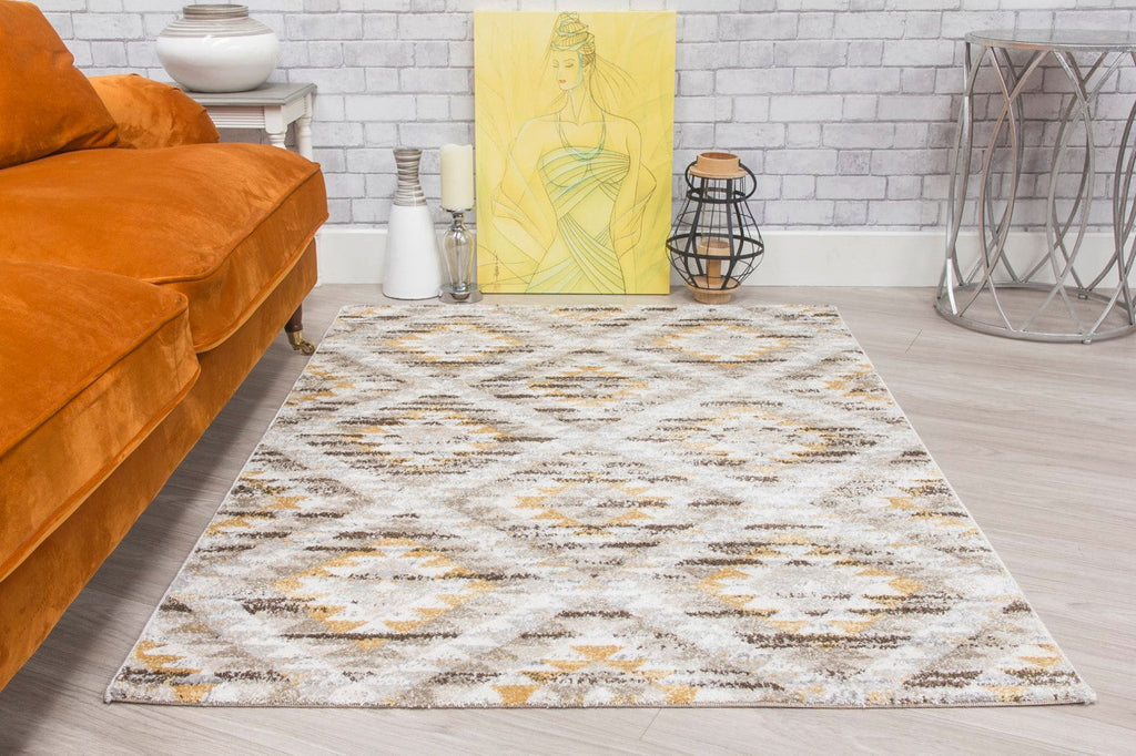 Ardenne Azteca Ochre Rug - MacCarthys