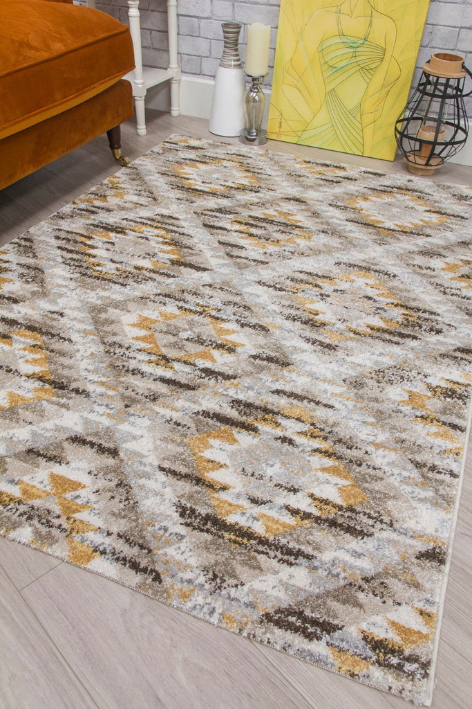 Ardenne Azteca Ochre Rug - MacCarthys