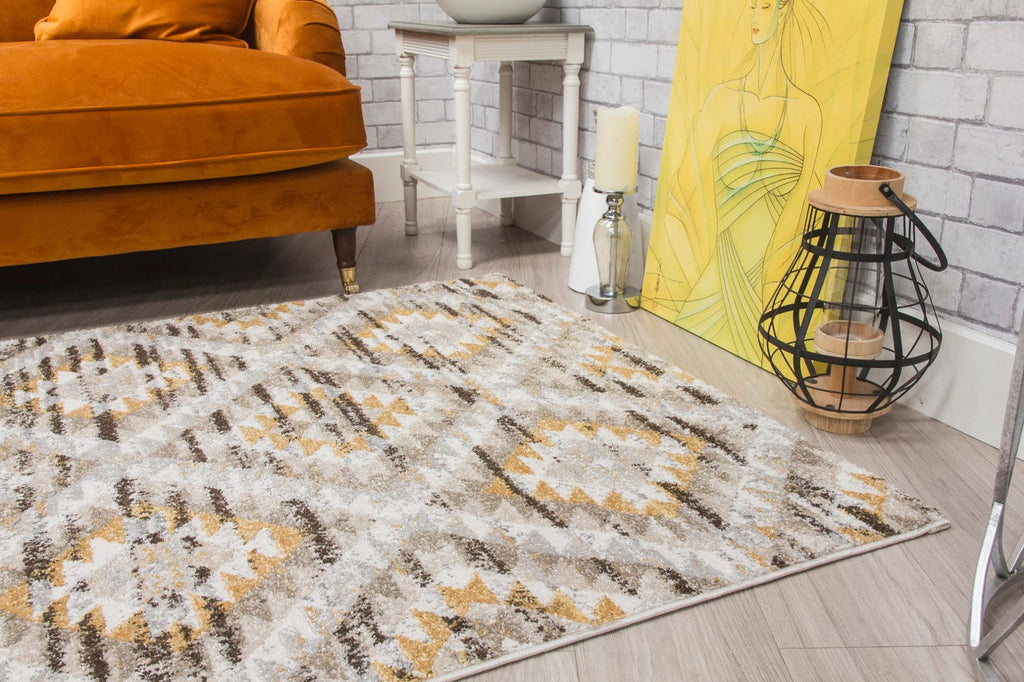 Ardenne Azteca Ochre Rug - MacCarthys