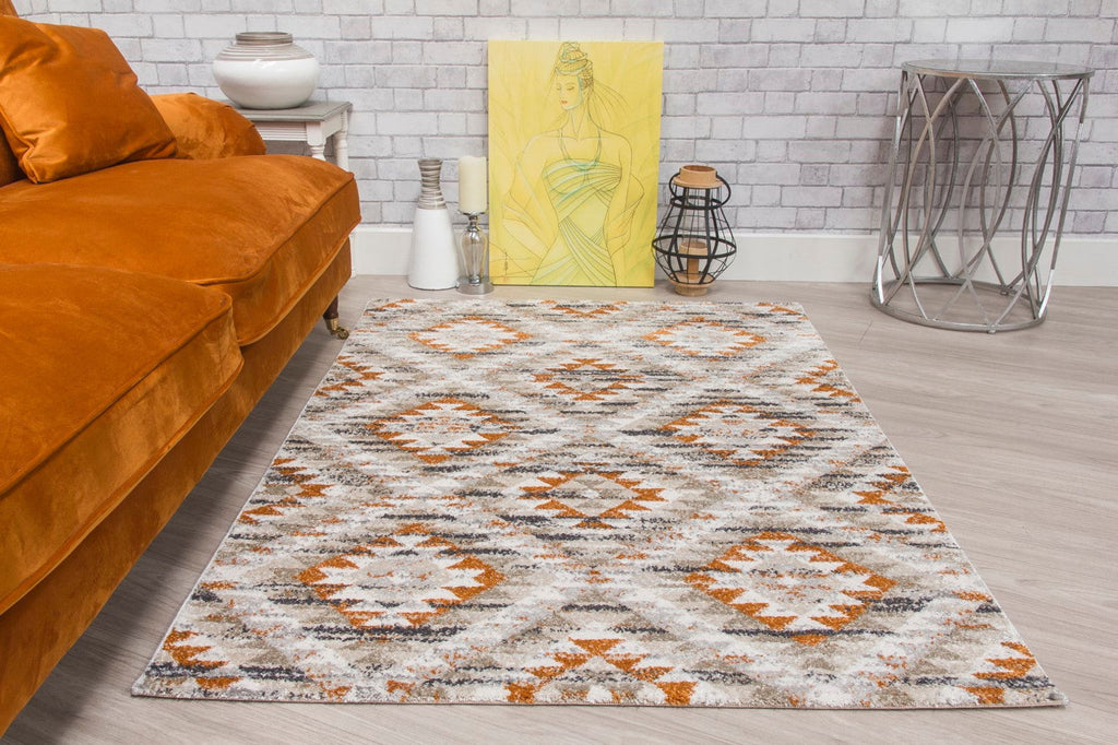 Ardenne Azteca Pumpkin Rug - MacCarthys