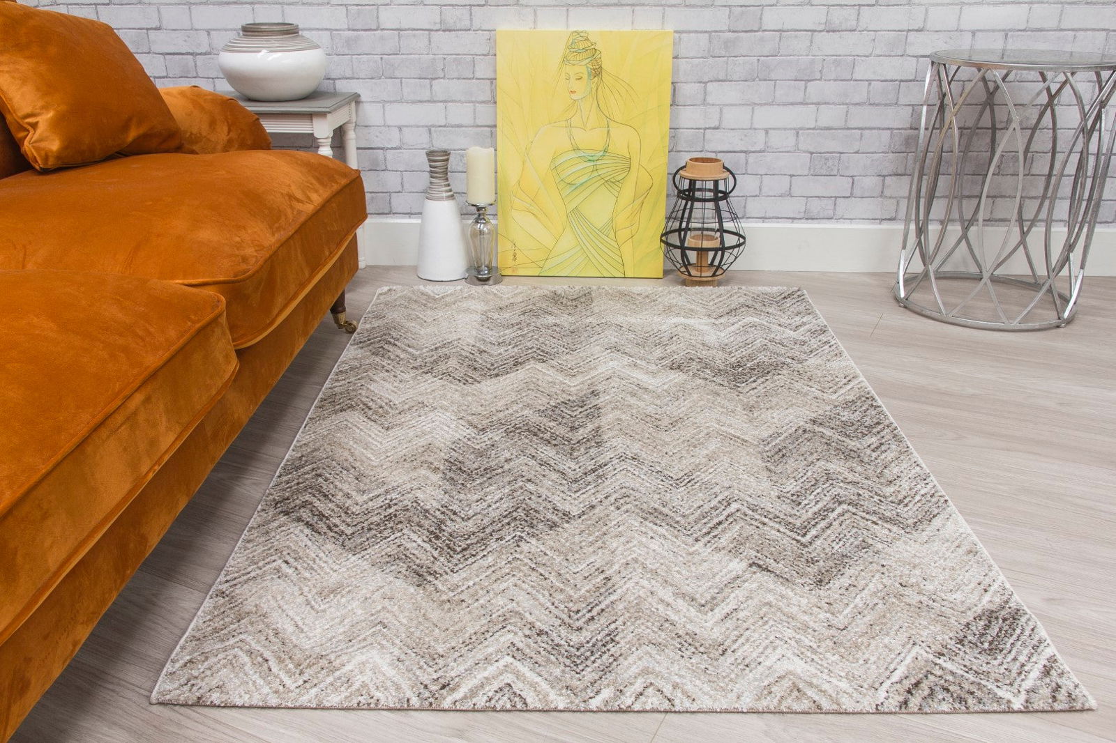 Greige Abstract Rug Greige/Beige Rug | Ardenne Chevy | Abstract Style Rug | MacCarthys