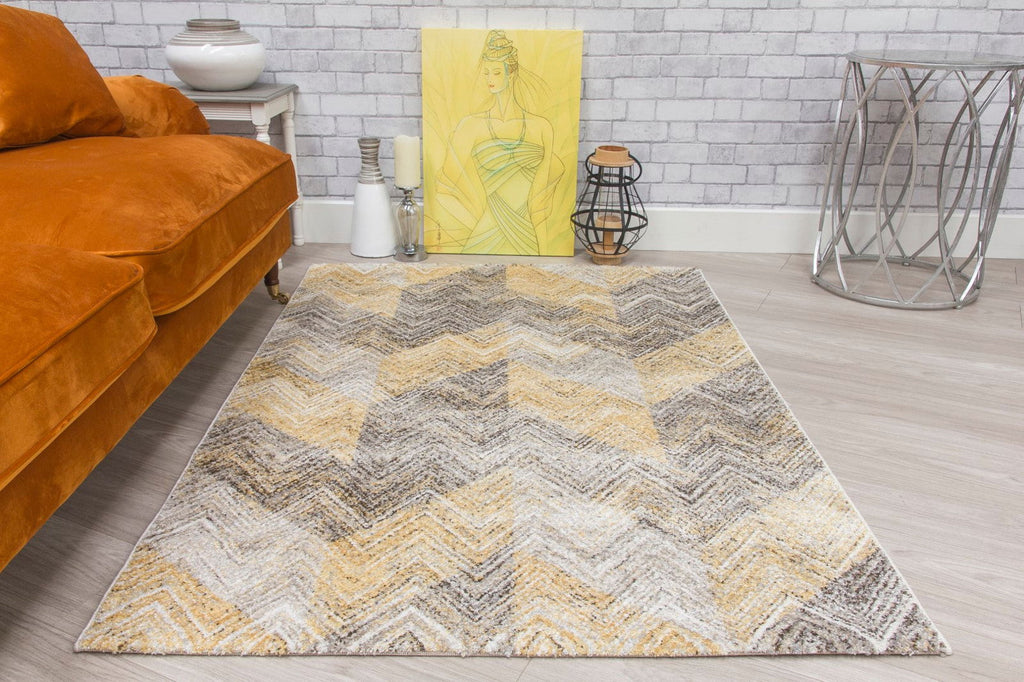 Ardenne Chevy Ochre Rug - MacCarthys