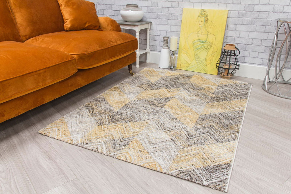 Ardenne Chevy Ochre Rug - MacCarthys