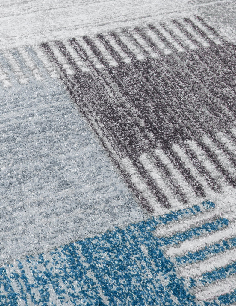 Ardenne Deco Blue Rug - MacCarthys