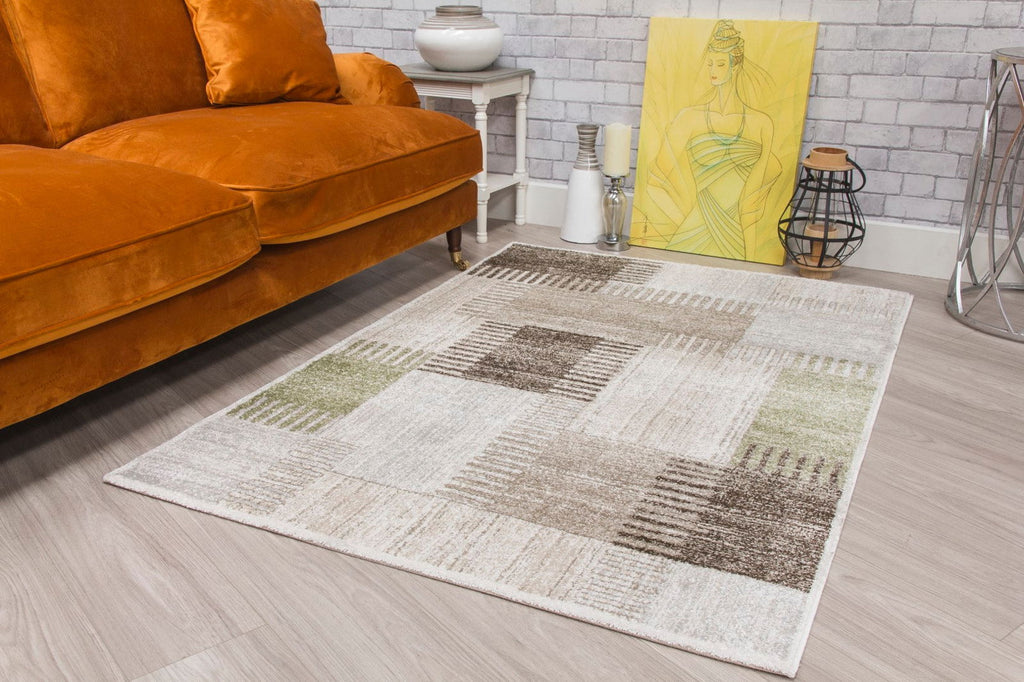 Ardenne Deco Green Rug - MacCarthys