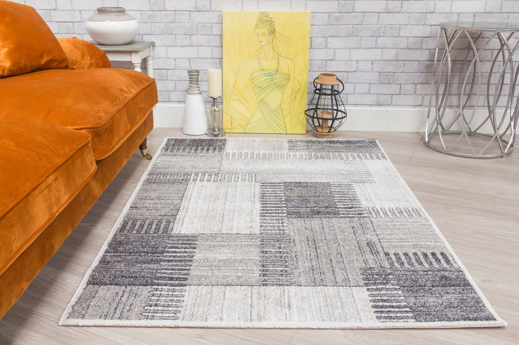 Ardenne Deco Grey Rug - MacCarthys