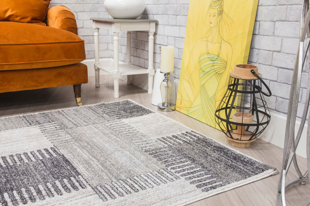 Ardenne Deco Grey Rug - MacCarthys