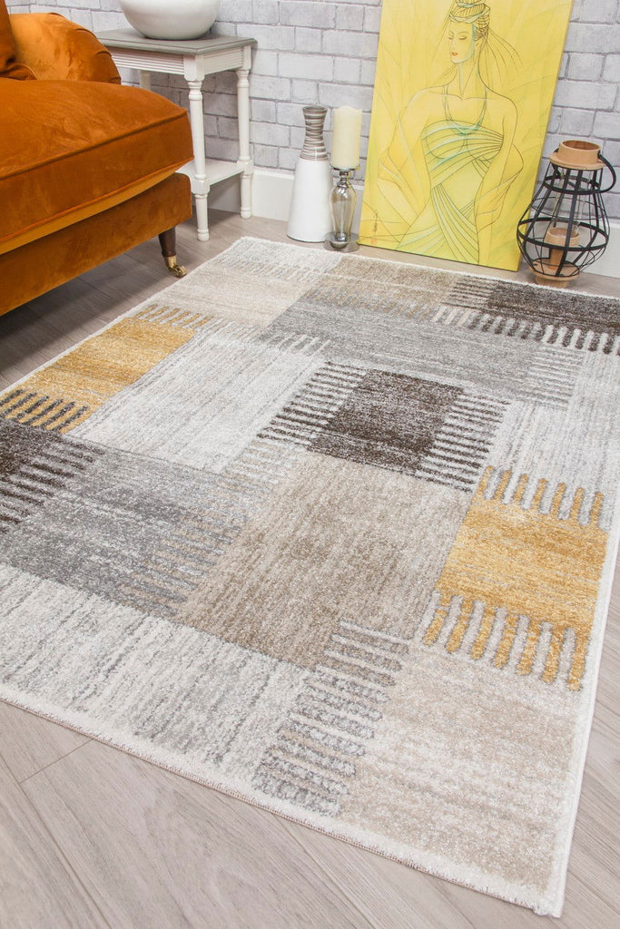 Ardenne Deco Ochre Rug - MacCarthys