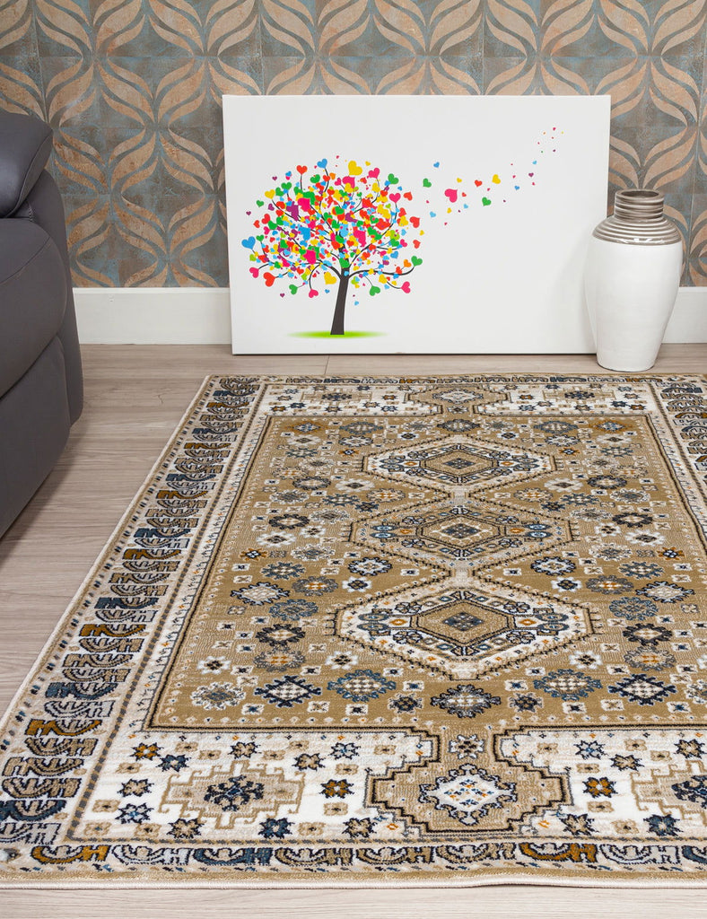 Aziza Katana Rug - Beige - MacCarthys