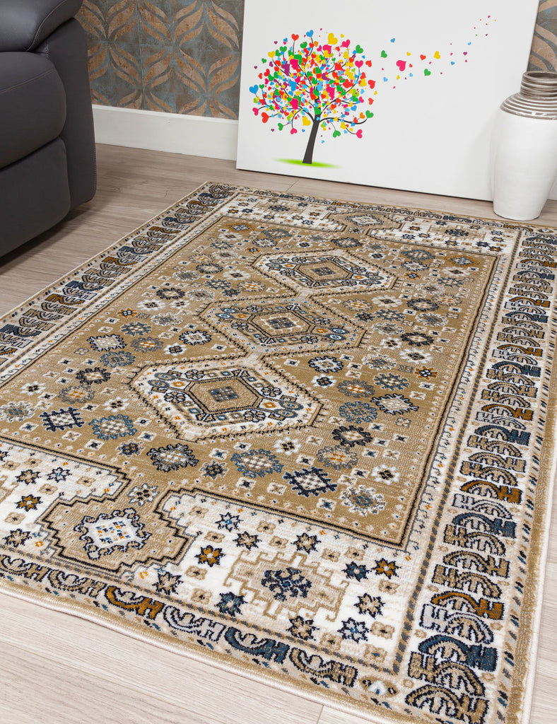 Aziza Katana Rug - Beige - MacCarthys