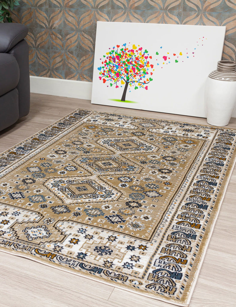 Aziza Katana Rug - Beige - MacCarthys