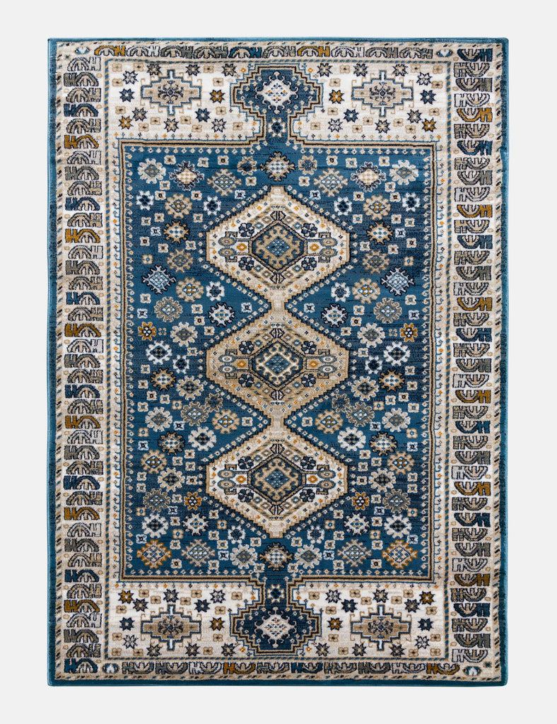 Aziza Katana Rug - Blue - MacCarthys