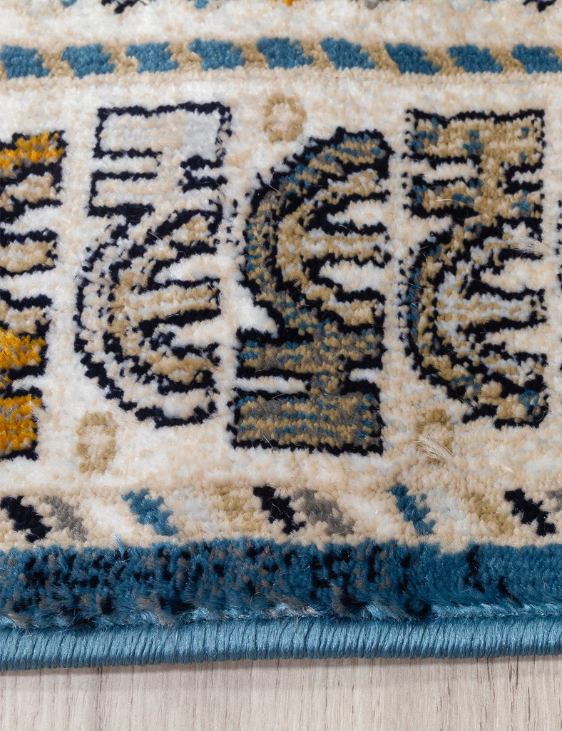 Aziza Katana Rug - Blue - MacCarthys